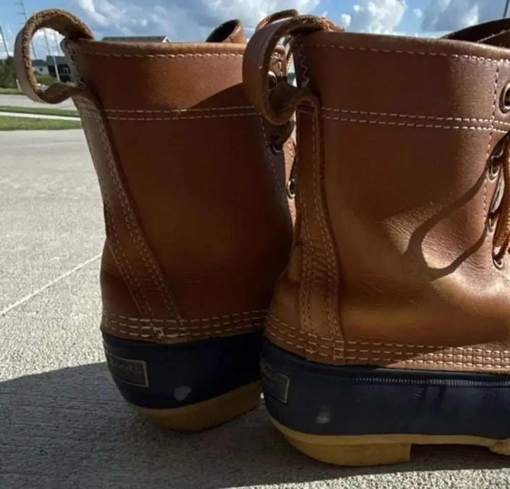 L.L. Bean Original Bean Boots 8-Inch Leather Duck Boots